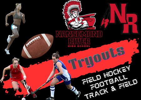  Warriors logo with field hockey football and field and track picture