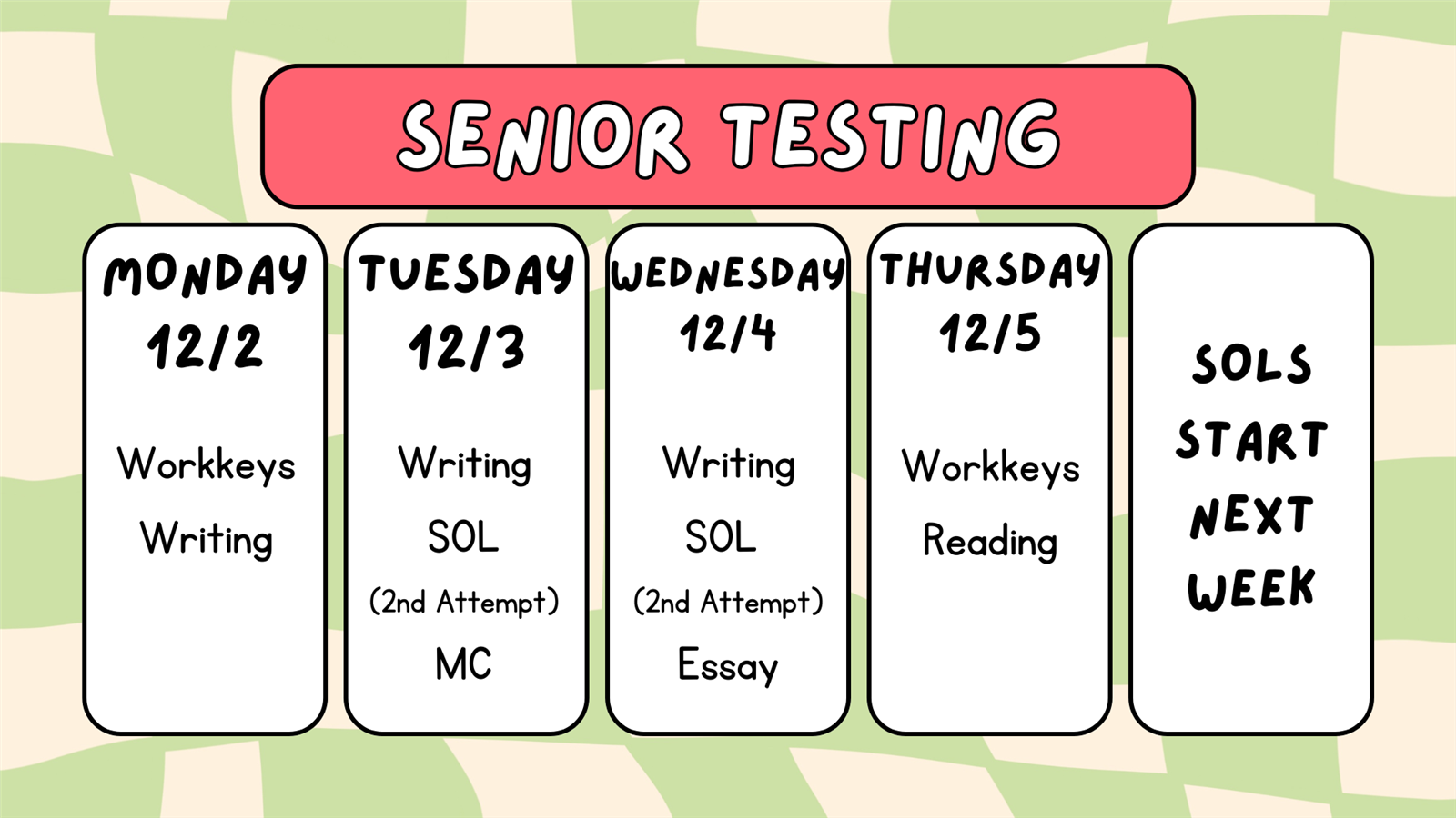  Senior Testing